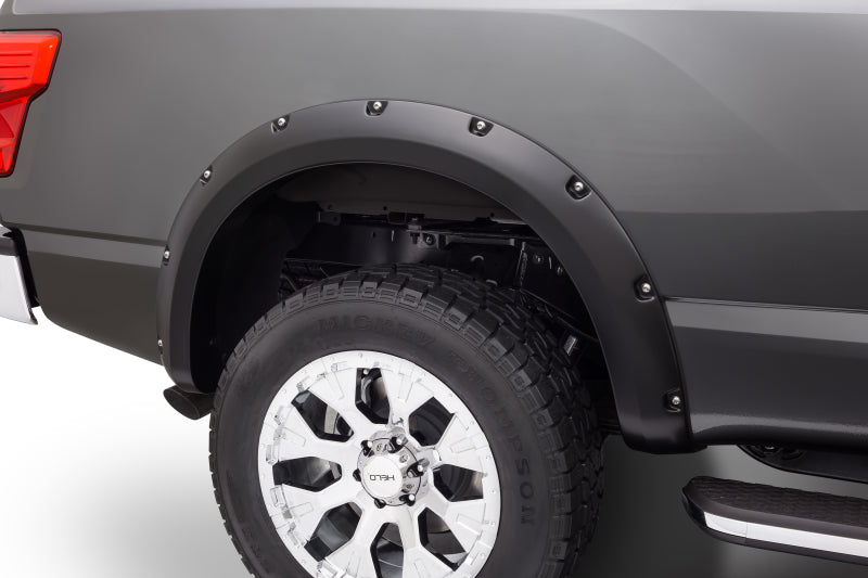Bushwacker 04-15 Nissan Titan Pocket Style Flares 2pc 67.1/78.9/84/96in - Black Bushwacker