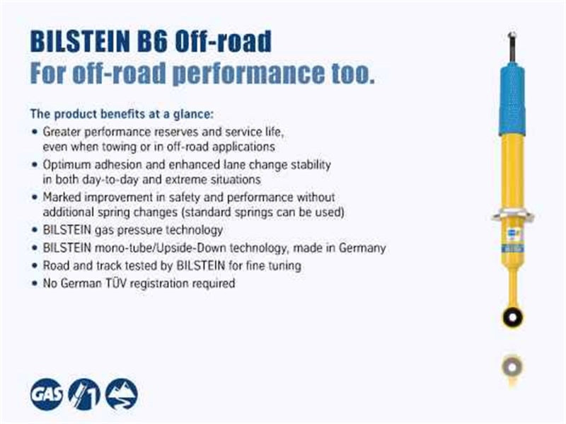 Bilstein 4600 Series 13-14 Dodge Ram 3500 Front 46mm Monotube Shock Absorber Bilstein