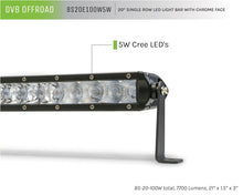Load image into Gallery viewer, DV8 Offroad SL 8 Slim 20in Light Bar Slim 100W Spot 5W CREE LED - Black DV8 Offroad