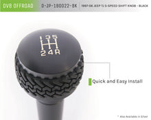 Load image into Gallery viewer, DV8 Offroad 1997-06 Jeep TJ 5-Speed Shift Knob And Lever Black DV8 Offroad