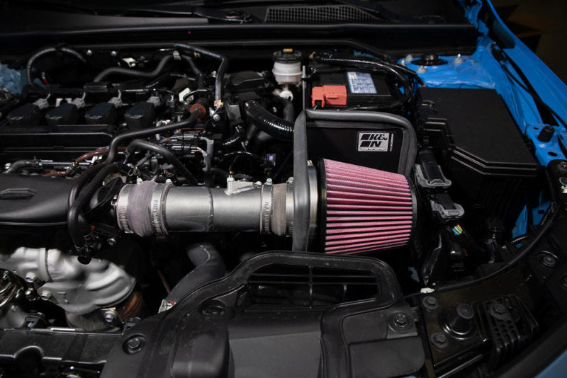 K&N 2022 Honda Civic 1.5L Turbo L4 Silver Typhoon Intake K&N Engineering