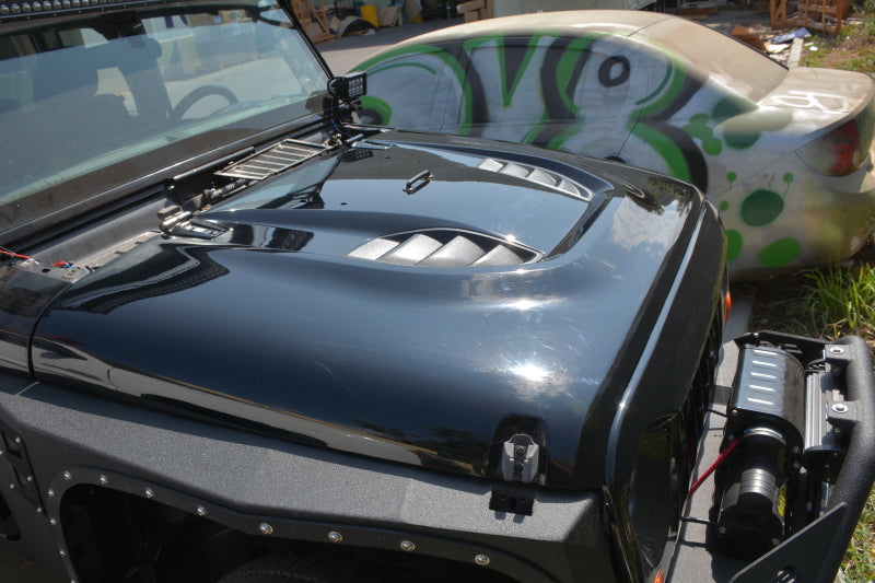 DV8 Offroad 07-18 Jeep Wrangler JK Rubicon 10th Anniversary Replica Hood DV8 Offroad
