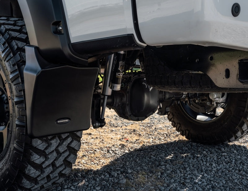 Bushwacker 09-18 Ram 1500 Trail Armor Rear Mud Flaps (Fits Pocket Style Flares) Bushwacker