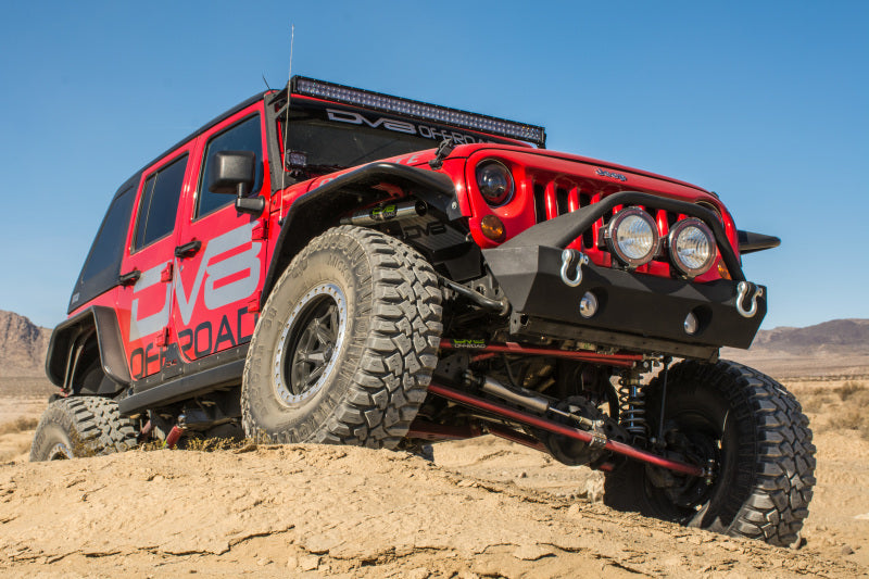 DV8 Offroad 07-18 Jeep Wrangler JK Front & Rear Flat Tube Fenders DV8 Offroad
