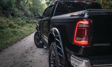 Load image into Gallery viewer, Bushwacker 19-22 Ram 1500 (Excl. Rebel/TRX) 76.3 &amp; 67.4in Bed DRT Style Flares 4pc  - Blk / Smooth Bushwacker