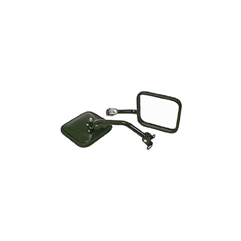 Rugged Ridge 87-95 Jeep Wrangler YJ Black CJ-Style Side Mirror Kit Rugged Ridge