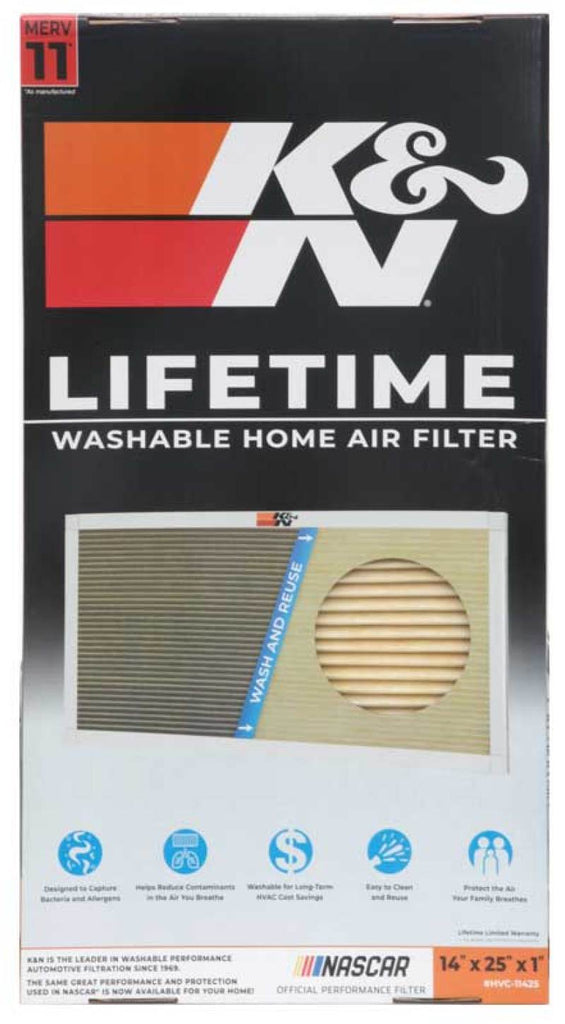 K&N HVAC Filter - 14 x 25 x 1 K&N Engineering