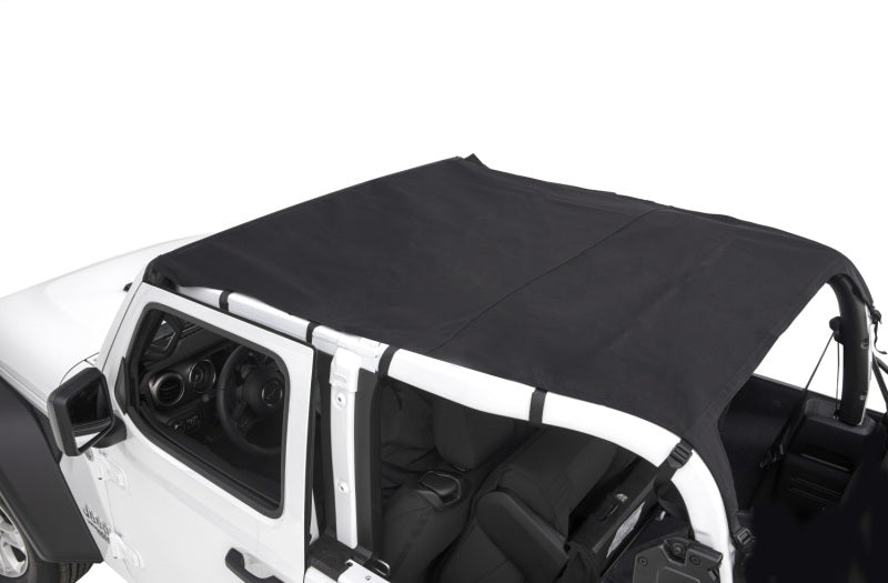 Rugged Ridge Savannah Brief Top Diamond Black 10-18 Jeep Wrangler JL 2-Door Rugged Ridge