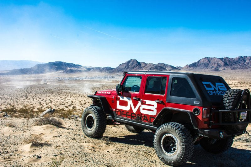 DV8 Offroad 07-18 Jeep Wrangler JK Front & Rear Flat Tube Fenders DV8 Offroad