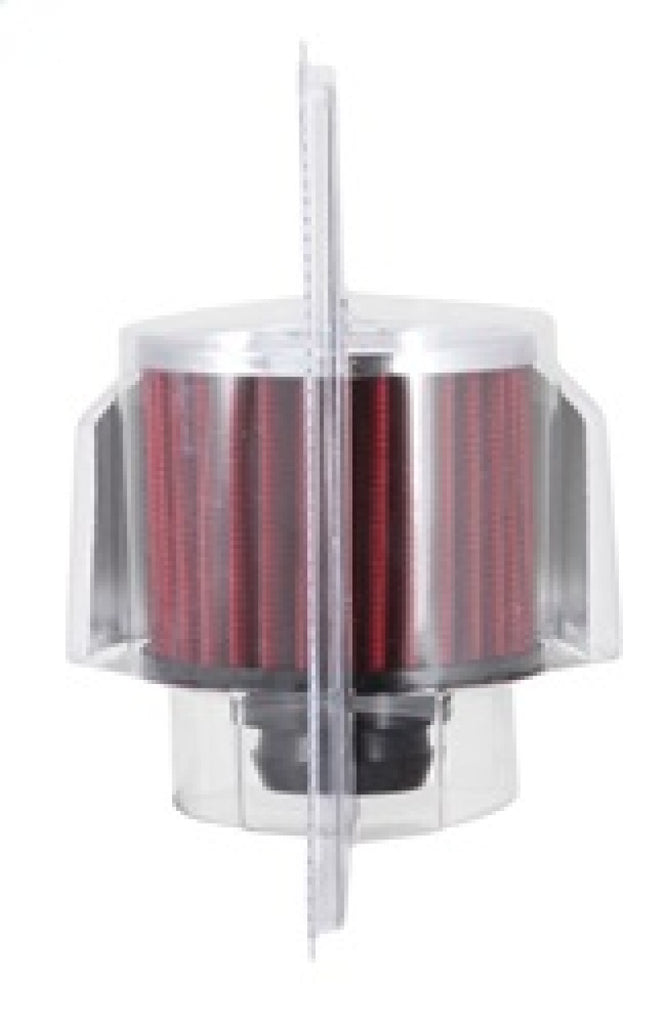 K&N 1in Flange L x 3in OD x 2.5in Height Clamp On Crankcase Vent Filter K&N Engineering