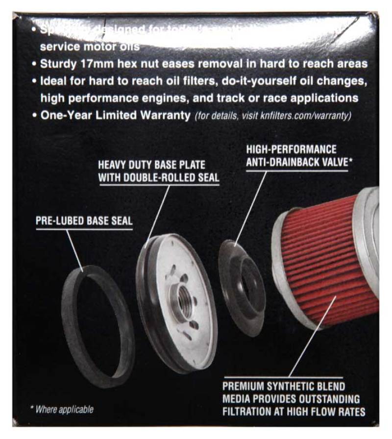 K&N BMW 3.031in OD x 3.531in H Oil Filter K&N Engineering