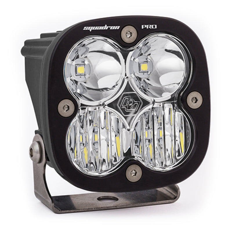 Baja Designs Squadron Pro Driving/Combo Pattern Black LED Light Pod - Clear Baja Designs
