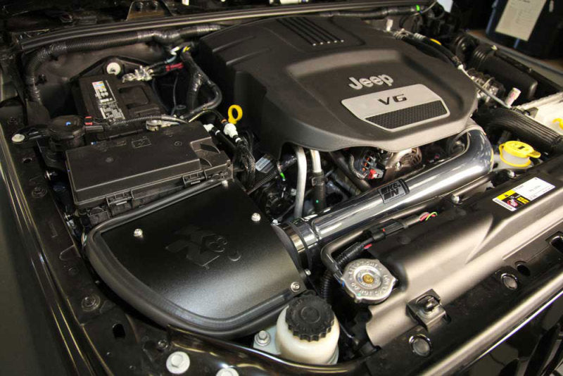 K&N 12-18 Jeep Wrangler V6-3.6L High Flow Performance Intake Kit (12-15 CARB Approved) K&N Engineering