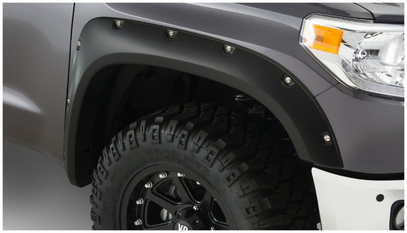 Bushwacker 14-18 Toyota Tundra Pocket Style Flares 2pc - Black Bushwacker