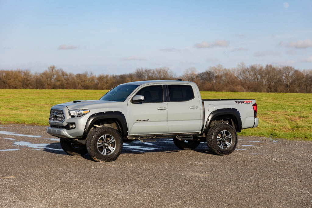 Pocket Fender Flares | 1D6 Silver Sky Metallic | Toyota Tacoma (16-23) Rough Country