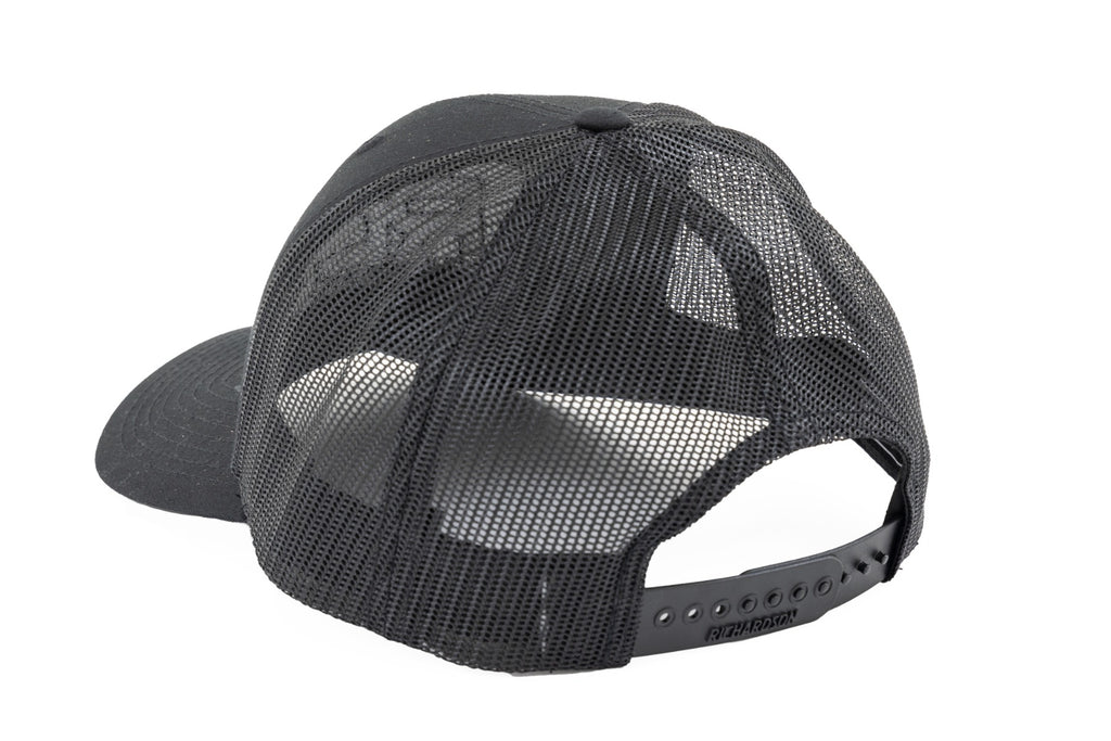 Rough Country Hat | Black Mesh | Rough Country Patch | Black/Black - Richardson 112 Rough Country