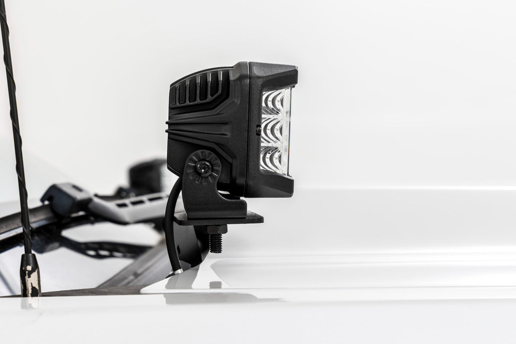LED Ditch Light Kit | 2in Black Pair | Spot | Chevy/GMC 1500 (14-18) Rough Country