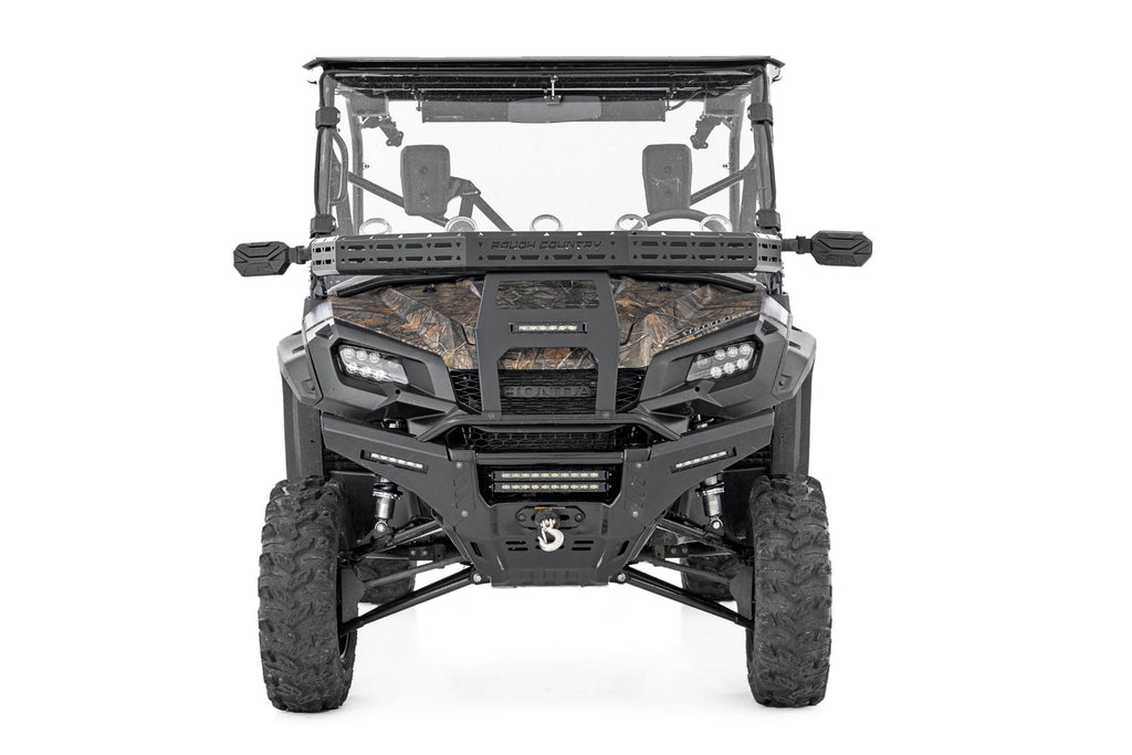 Front Cargo Rack | Black Series LED | 6" Light | Slime Line | Honda Pioneer 1000/Pioneer 1000-5 Rough Country