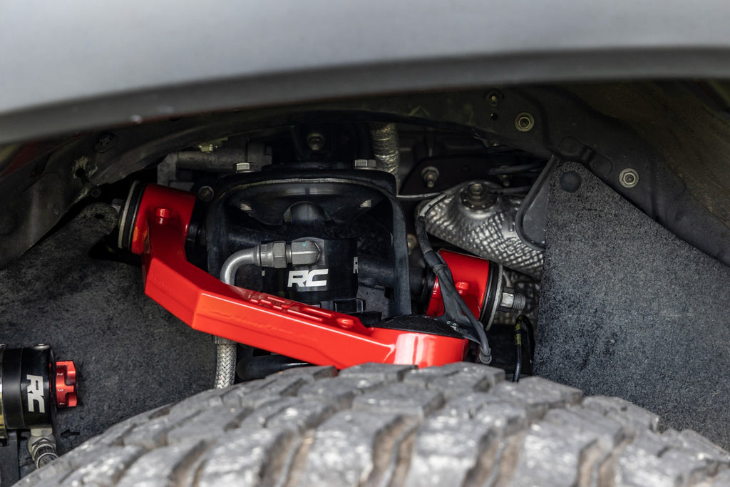 Red Forged Upper Control Arms | 3.5" Of Lift | Toyota 4Runner (10-23)/Tacoma (05-23) Rough Country