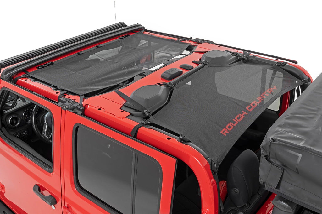 Mesh Bikini Top Plus | Black | Jeep Gladiator JT 4WD (2020-2023) Rough Country