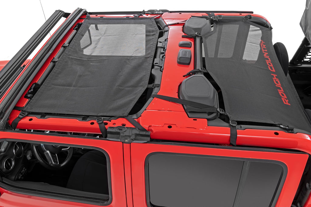 Mesh Bikini Top Plus | Black | Jeep Gladiator JT 4WD (2020-2023) Rough Country