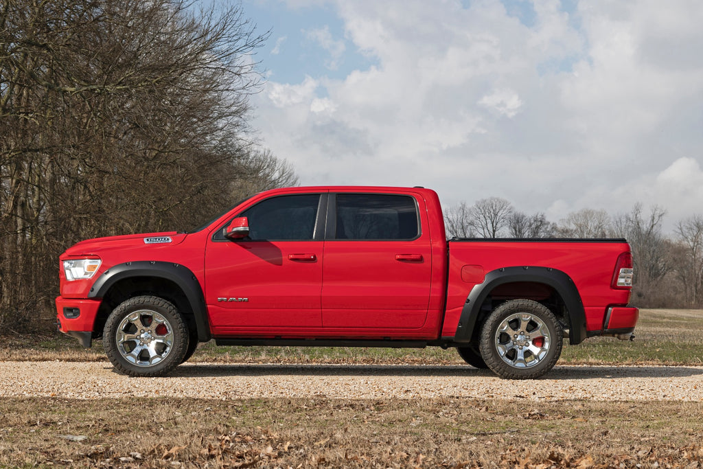 Caliper Covers | Front and Rear | Red | Ram 1500 2WD/4WD (2019-2023) Rough Country