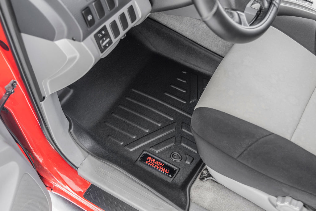 Floor Mats | Front and Rear | Toyota Tacoma 2WD/4WD (2005-2011) Rough Country