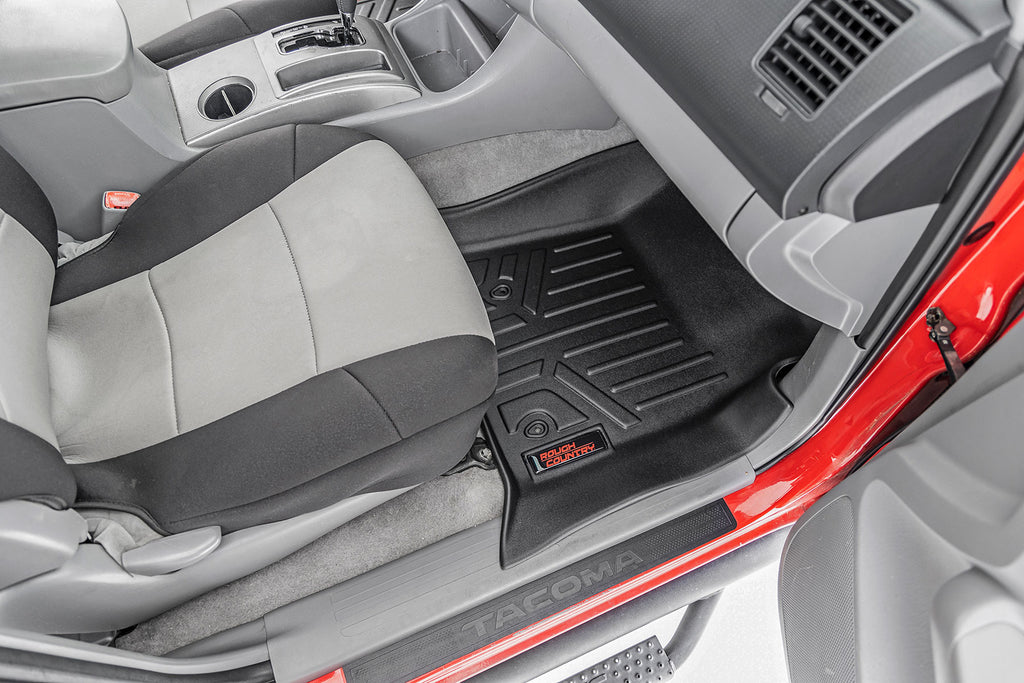 Floor Mats | Front and Rear | Toyota Tacoma 2WD/4WD (2005-2011) Rough Country