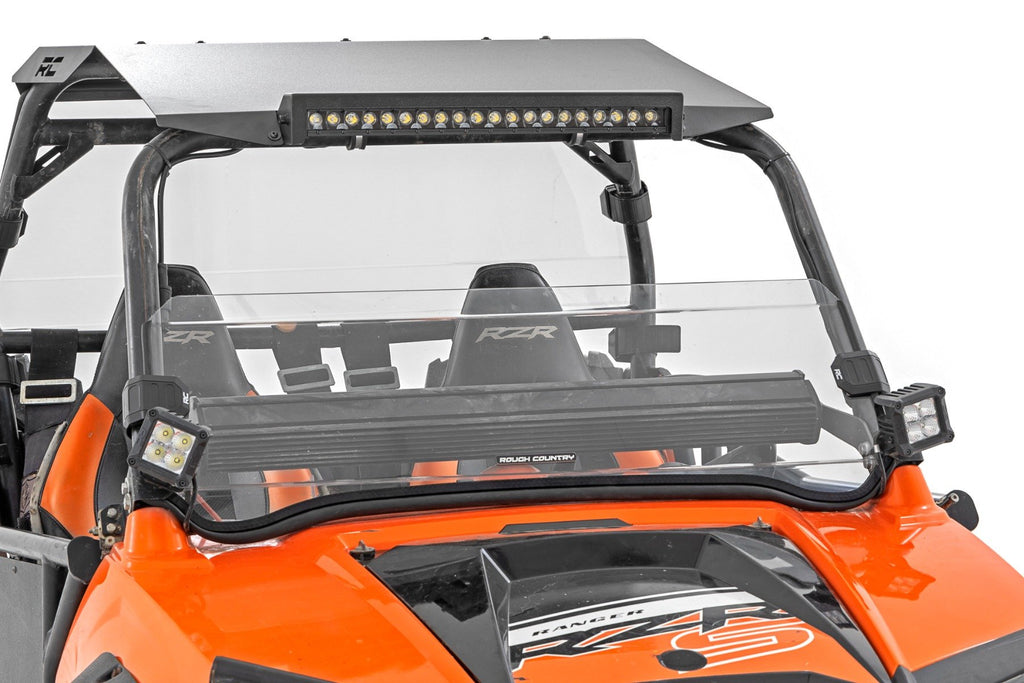 Half Windshield | Scratch Resistant | Polaris RZR 800 Rough Country