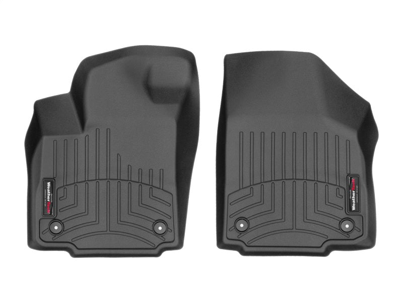 WeatherTech 2019+ Chevrolet Silverado 1500 Crew Cab Front FloorLiner - Black WeatherTech