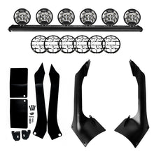 Load image into Gallery viewer, KC HiLiTES 18-21 Jeep JL/JT 50in. Overhead Xross Bar Kit w/(6) SlimLite LED Lights 300W - Black KC HiLiTES