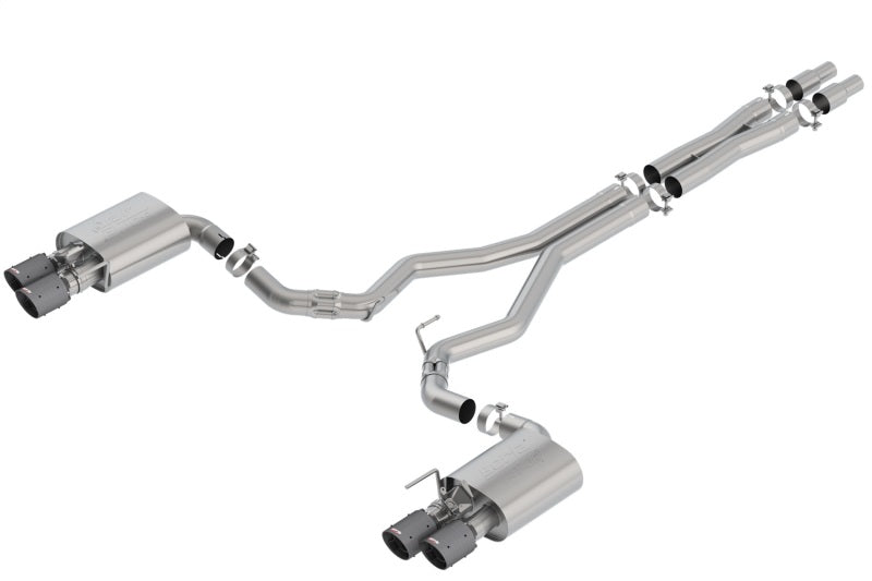 Borla 2018 Ford Mustang GT 5.0L AT/MT 3in Atak Catback Exhaust w/ Valves (Carbon Fiber Black Tip) Borla
