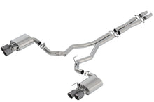 Load image into Gallery viewer, Borla 2018 Ford Mustang GT 5.0L AT/MT 3in Atak Catback Exhaust w/ Valves (Carbon Fiber Black Tip) Borla