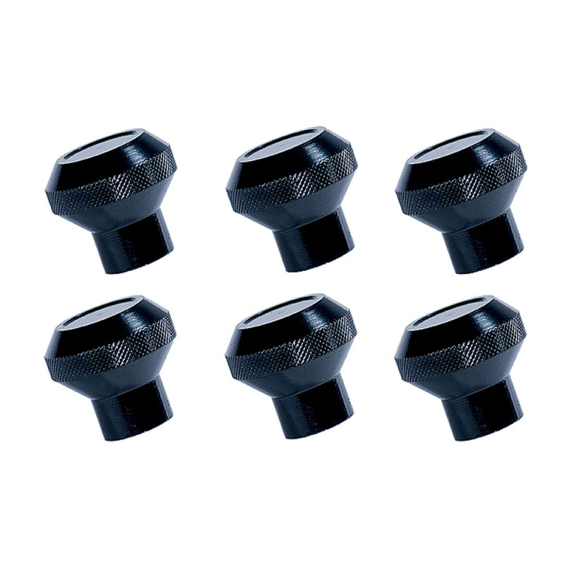 Rugged Ridge Billet Aluminum Dash Knob Set Black 76-86 Jeep CJ Rugged Ridge
