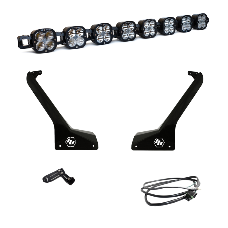 Baja Designs Jeep JL/JT Roof Bar LED Light Kit 8 XL Linkable w/ Upfitter Baja Designs