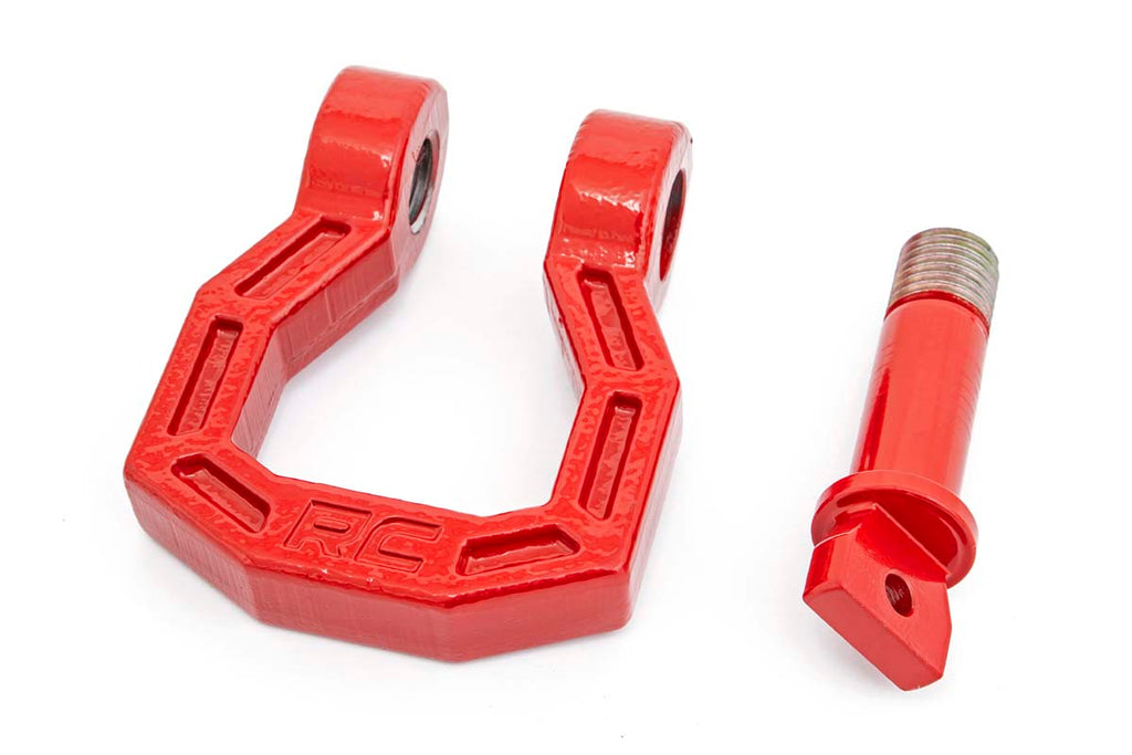 D-Ring | Forged | Pair | Red Rough Country