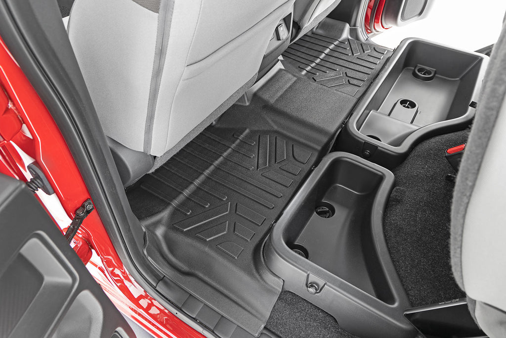 Floor Mats | FR & RR | Crew Cab | Nissan Frontier 2WD/4WD (22-23) Rough Country