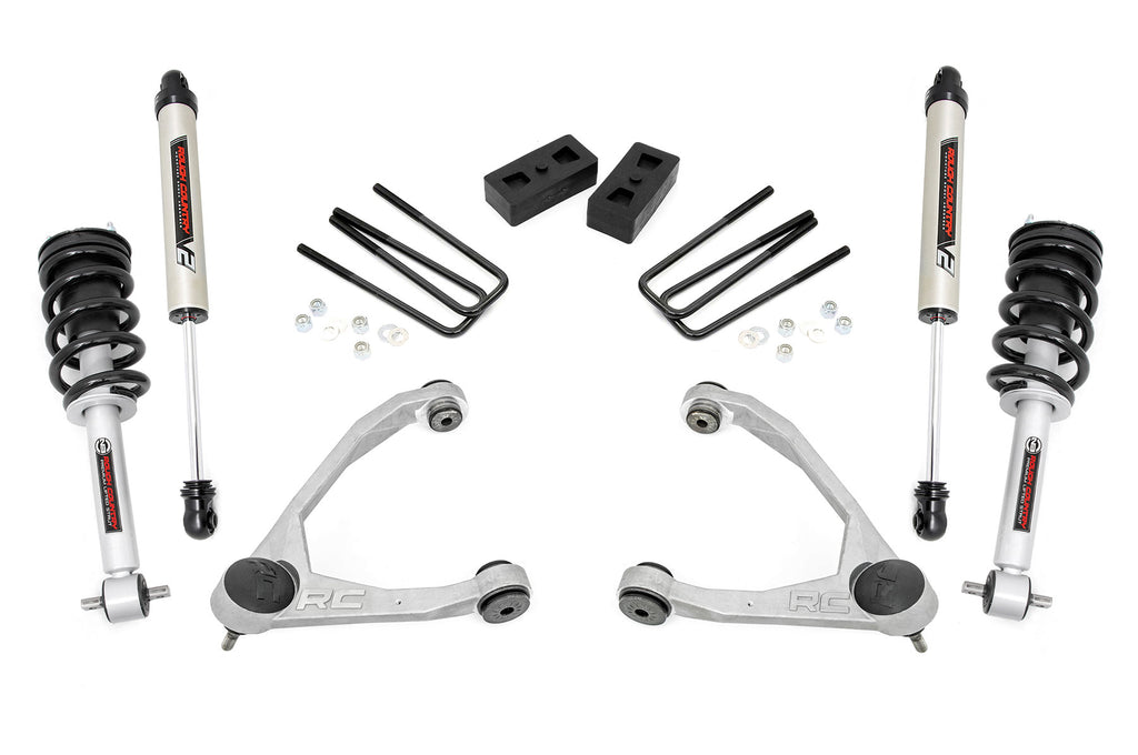 3.5" Lift Kit | Forged UCA | Cast Steel | N3 Strut/V2 | Chevy/GMC 1500 (14-16) Rough Country