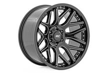 Load image into Gallery viewer, Rough Country 95 Series Wheel | Machined One-Piece | Gloss Black | 22x10 | 8x180 | -19mm Rough Country