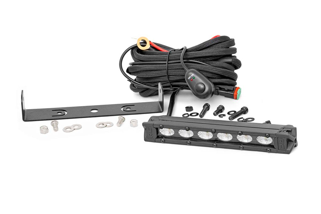 LED Light Kit | Rear Mount | 6" Black Slimline | Honda Foreman Rough Country