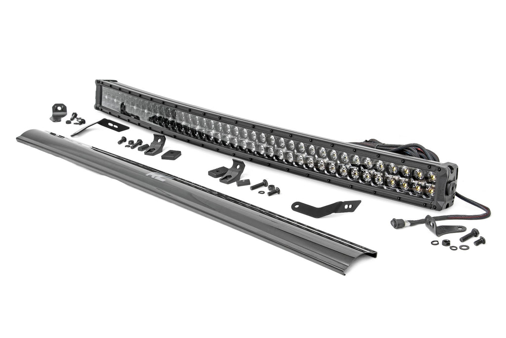 LED Light | Front Mount | 40" Black Dual Row | White DRL | Honda Talon 1000 Rough Country