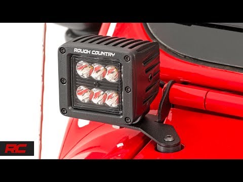 LED Light | Hinge Mnt | 2" Spectrum Pair | Jeep Gladiator JT/Wrangler 4xe/Wrangler JL (18-23) Rough Country
