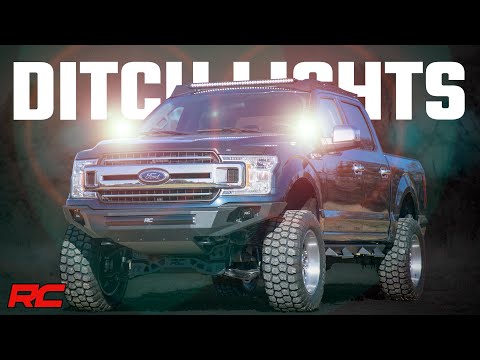 LED Light | Ditch Mount | 2" Spectrum Pair | Spot | Ford F-150 (15-23)/F-150 Lightning (2022) Rough Country