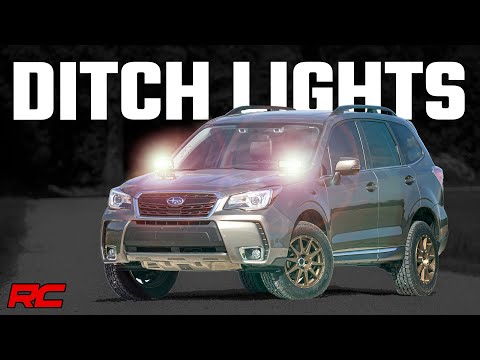 LED Light Kit | Ditch Mount | Dual 2" Black Pairs | Spot | Subaru Forester (14-18) Rough Country