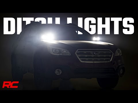 LED Light Kit | Ditch Mount | Dual 2" Black Pairs | White DRL | Subaru Outback (15-19) Rough Country