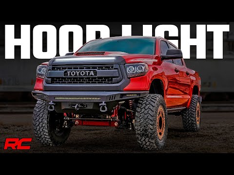 LED Light Kit | Hood Bulge | 40" White/Amber Strip | Toyota Tundra (14-21) Rough Country