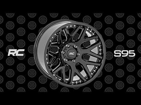 Rough Country 95 Series Wheel | One-Piece | Gloss Black | 22x10 | 6x135 | -19mm Rough Country