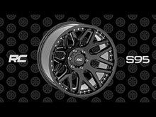 Load image into Gallery viewer, Rough Country 95 Series Wheel | Machined One-Piece | Gloss Black | 22x10 | 6x135 | -19mm Rough Country