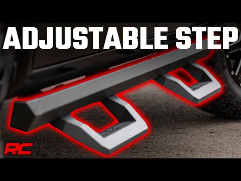 SR2 Adjustable Aluminum Steps | Crew Cab | Toyota Tundra (22-23) Rough Country