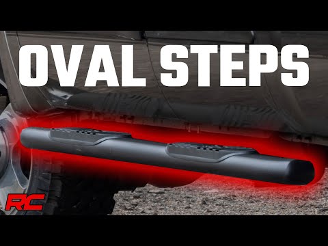 Oval Nerf Step | Crew Cab | Black | Ford F-250/F-350 Super Duty (99-16) Rough Country